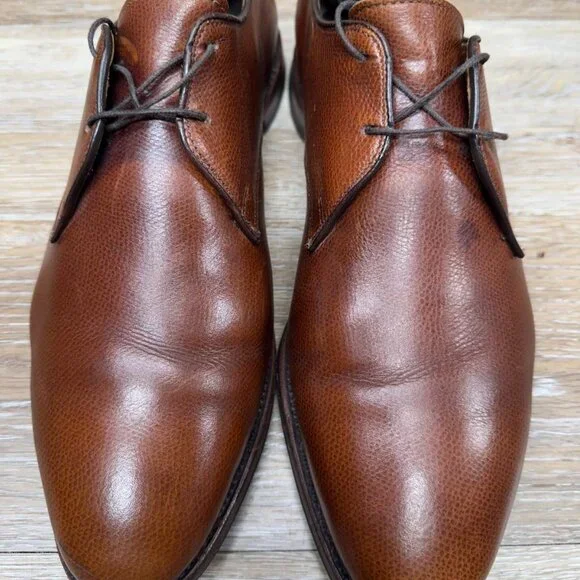 Allen Edmonds Lambert Brown Grained Leather Oxford Shoes Men's Size 11 - Picture 2 of 9